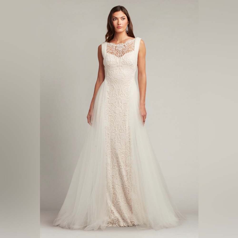 TADASHI SHOJI - ALAMO DOT EMBROIDERED BRIDAL GOWN